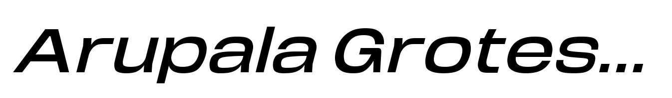 Arupala Grotesk Semi Bold Italic